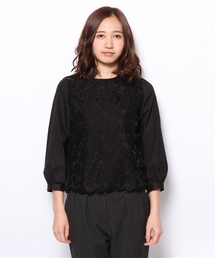 Demi-Luxe BEAMS | Demi-Luxe BEAMS / オーガンジー レースブラウス(シャツ/ブラウス)