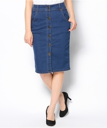WEGO | WEGO/デニム前ボタンタイトスカート(デニムスカート)