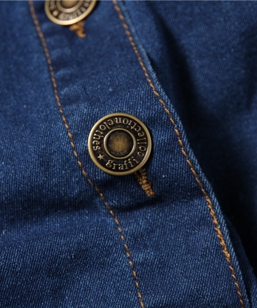 WEGO（ウィゴー）の「WEGO/デニム前ボタンタイトスカート（デニムスカート・レディース・インディゴブルー/ダークインディゴブルー・LARGE/MEDIUM）」の9枚目の写真