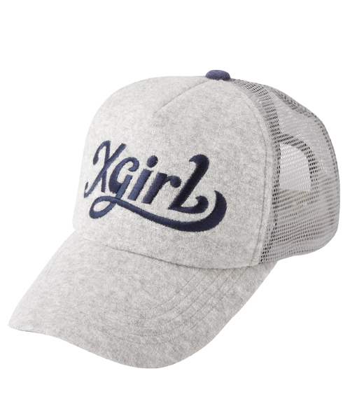 X-girl（エックスガール）の「TERRY CLOTH MESH CAP（キャップ・レディース・ブラック/アッシュグレー/ネイビー・ONE SIZE）」の6枚目の写真