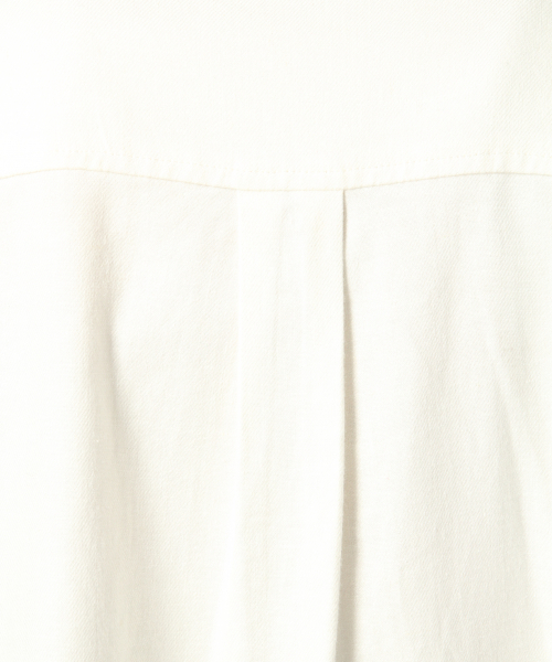 LOWRYS FARM（ローリーズファーム）の「リネンショートシャツＳＳ　833664（シャツ/ブラウス・レディース・ベージュ/オフホワイト/レッド・FREE）」の12枚目の写真