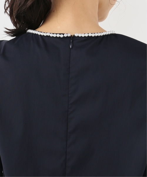 La TOTALITE（ラトータリテ）の「クルーパールブラウス【手洗い可能】◆（シャツ/ブラウス・レディース・ネイビー/サックスブルー・FREE）」の12枚目の写真