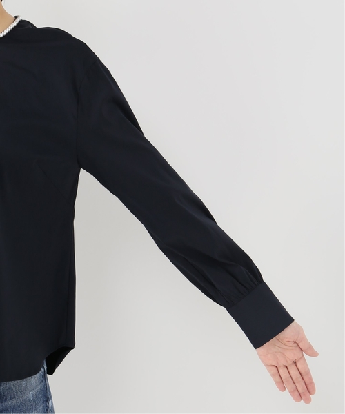 La TOTALITE（ラトータリテ）の「クルーパールブラウス【手洗い可能】◆（シャツ/ブラウス・レディース・ネイビー/サックスブルー・FREE）」の13枚目の写真