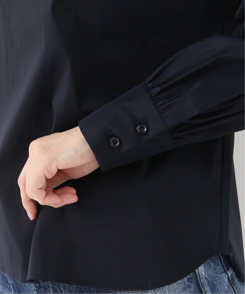 La TOTALITE（ラトータリテ）の「クルーパールブラウス【手洗い可能】◆（シャツ/ブラウス・レディース・ネイビー/サックスブルー・FREE）」の14枚目の写真