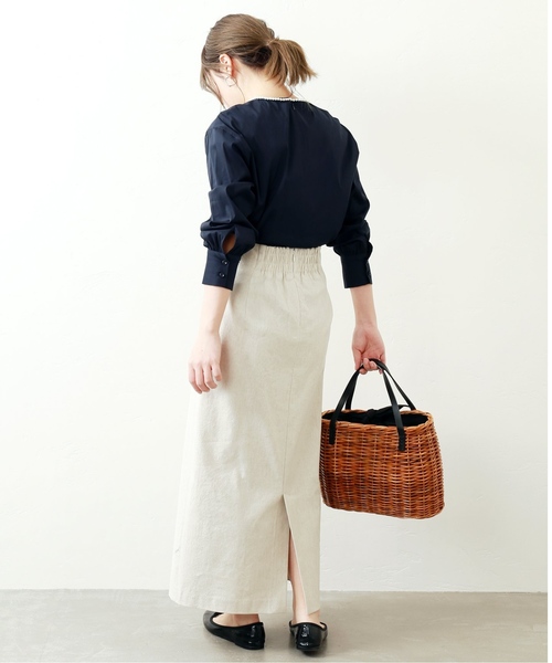 La TOTALITE（ラトータリテ）の「クルーパールブラウス【手洗い可能】◆（シャツ/ブラウス・レディース・ネイビー/サックスブルー・FREE）」の22枚目の写真