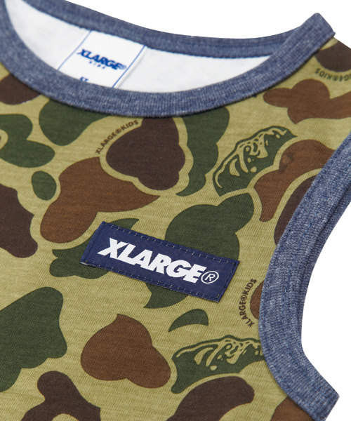 XLARGE KIDS（エクストララージキッズ）の「CAMO OG TANK TOP（タンクトップ・キッズ・オリーブ/ブルー・6T/7T/4T/5T/2T）」の3枚目の写真