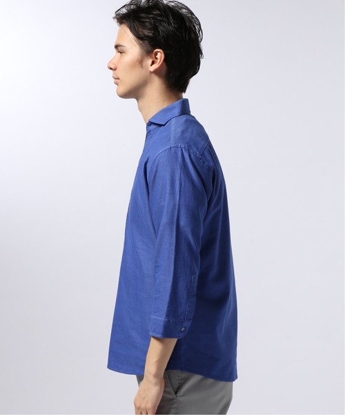 EDIFICE（エディフィス）の「カラミ 7分袖 プルオーバー カッタウェイ シャツ（シャツ/ブラウス・メンズ・カーキ/ホワイト/ネイビー/ブルー系その他・MEDIUM/SMALL/LARGE/X-LARGE）」の11枚目の写真