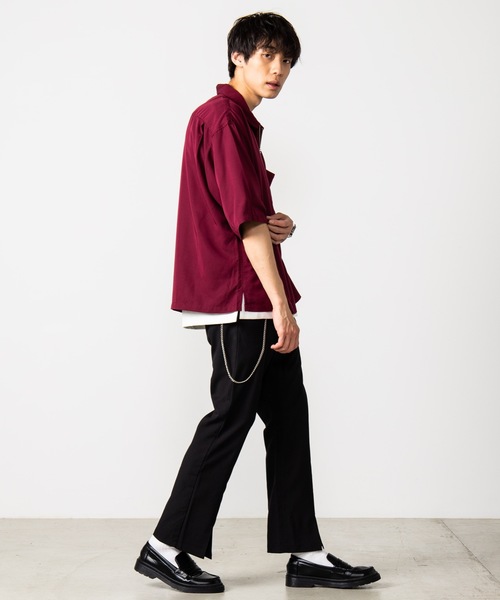 WEGO（ウィゴー）の「WEGO/センタースリットスラックス（スラックス・メンズ・ブラック・MEDIUM/LARGE）」の8枚目の写真