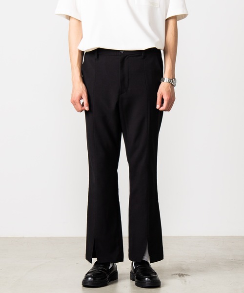 WEGO（ウィゴー）の「WEGO/センタースリットスラックス（スラックス・メンズ・ブラック・MEDIUM/LARGE）」の4枚目の写真