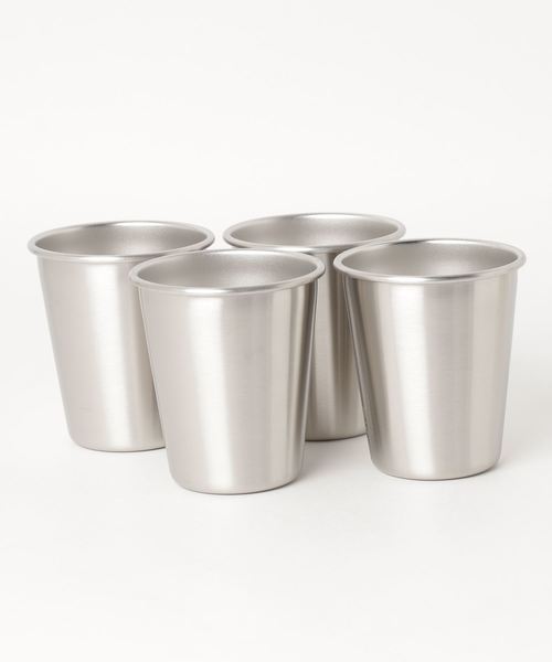 Klean Kanteen（クリーンカンティーン）の「Klean Kanteen クリーンカンティーン スチールカップ 10oz 296ml 4Pack（グラス/マグカップ/タンブラー・メンズ・シルバー・FREE）」の5枚目の写真
