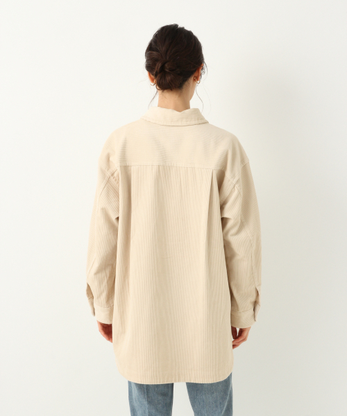 GLOBAL WORK（グローバルワーク）の「コーデュロイCPOジャケット/845150（その他アウター・レディース・ホワイト/ブラウン/グリーン系その他・FREE）」の8枚目の写真
