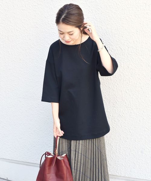 セール】ディペンドバックオープンチュニック（Tシャツ