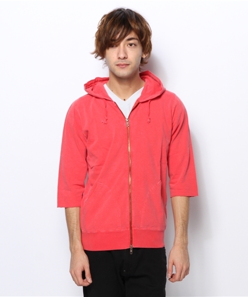 BEAMS（ビームス）の「○BEAMS / コットンリネン ZIP パーカー 6/10（パーカー・メンズ・ブルー/レッド/グリーン・LARGE/MEDIUM/SMALL）」の6枚目の写真