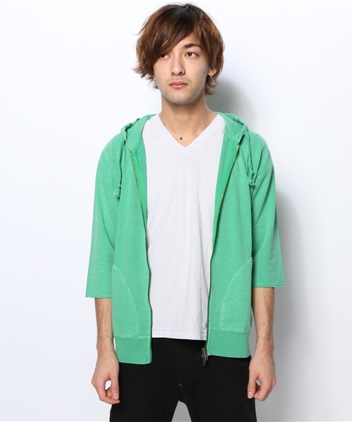 BEAMS（ビームス）の「○BEAMS / コットンリネン ZIP パーカー 6/10（パーカー・メンズ・ブルー/レッド/グリーン・LARGE/MEDIUM/SMALL）」の14枚目の写真