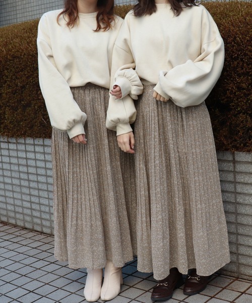 PairPair（ペアペア）の「アソート花柄プリーツスカート（スカート・レディース・ブラウン系その他/ブルー/ライトグリーン/ブラック/ベージュ・FREE）」の7枚目の写真