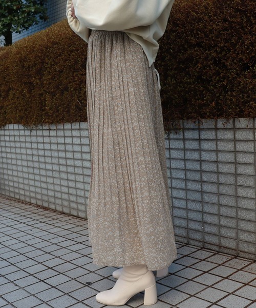 PairPair（ペアペア）の「アソート花柄プリーツスカート（スカート・レディース・ブラウン系その他/ブルー/ライトグリーン/ブラック/ベージュ・FREE）」の19枚目の写真