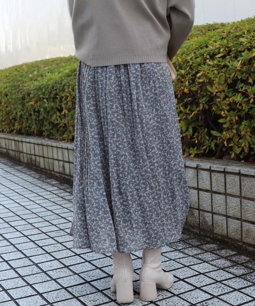PairPair（ペアペア）の「アソート花柄プリーツスカート（スカート・レディース・ブラウン系その他/ブルー/ライトグリーン/ブラック/ベージュ・FREE）」の16枚目の写真