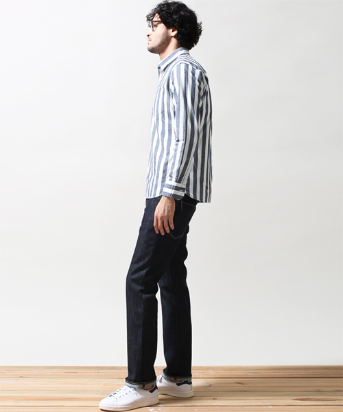 NANO universe（ナノユニバース）の「TABLOID NEWS(タブロイドニュース)/ TN別注岡山デニムリジッド（デニムパンツ・メンズ・インディゴブルー・30/28/32/34）」の3枚目の写真