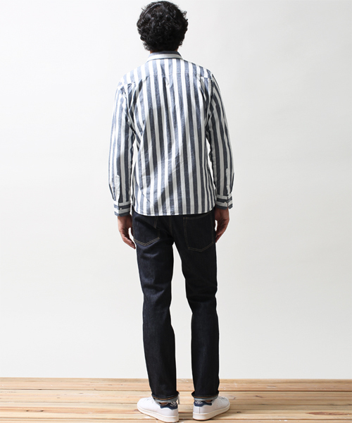 NANO universe（ナノユニバース）の「TABLOID NEWS(タブロイドニュース)/ TN別注岡山デニムリジッド（デニムパンツ・メンズ・インディゴブルー・30/28/32/34）」の2枚目の写真