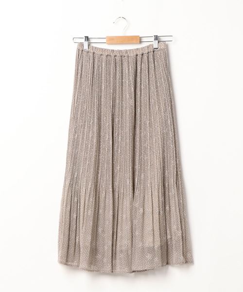 INTERPLANET（インタープラネット）の「シフォンスタープリントスカート（スカート・レディース・オフホワイト/ブラック/ベージュ・FREE）」の21枚目の写真