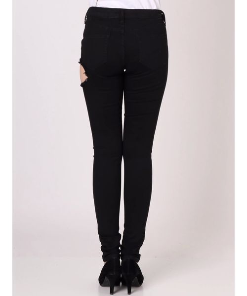 GYDA(ジェイダ)の「SIDE RIPPEDカラースキニーパンツ(その他パンツ・レディース・ブラック/オフホワイト/カーキ・SMALL/MEDIUM/X-SMALL/XX-SMALL)」の9枚目の写真