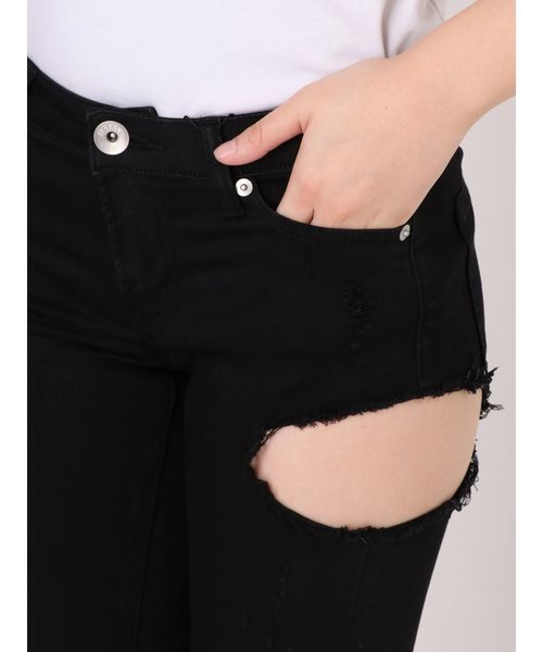 GYDA(ジェイダ)の「SIDE RIPPEDカラースキニーパンツ(その他パンツ・レディース・ブラック/オフホワイト/カーキ・SMALL/MEDIUM/X-SMALL/XX-SMALL)」の22枚目の写真