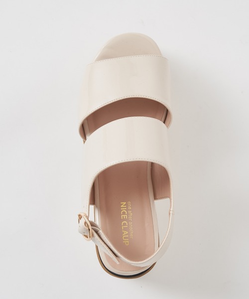 one after another NICE CLAUP（ワンアフターアナザーナイスクラップ）の「厚底ラインサンダル（サンダル・レディース・アイボリー/モカ/ゴールド・SMALL/MEDIUM/LARGE）」の5枚目の写真
