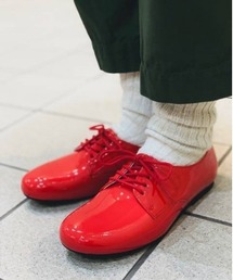 BIRKENSTOCK | ■SAUNDERS/ソーンダース ナチュラルレザーパテント パテントレッド (WOMEN)(ドレスシューズ)