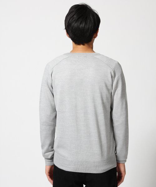 GLOBAL WORK(グローバルワーク)の「【高品質ビエラヤーン使用】ハイゲージニットVカーデ/546650(カーディガン/ボレロ・メンズ・ブルー/ブラック/グレー/ベージュ・SMALL/LARGE/X-LARGE/MEDIUM)」の12枚目の写真