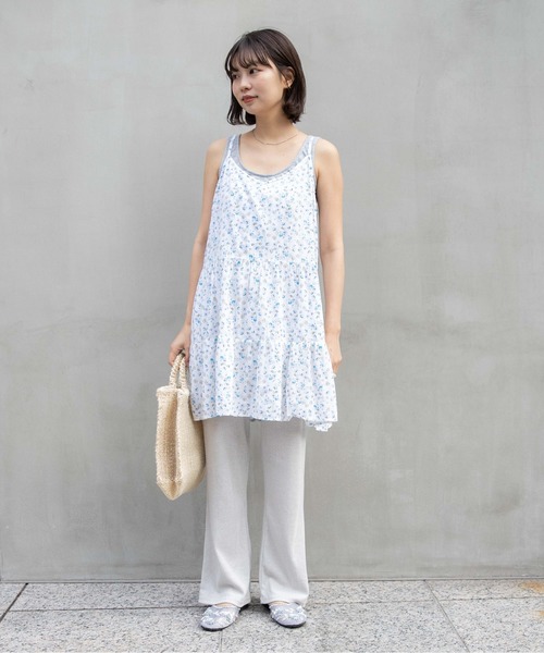 flower(フラワー)の「ルーズシャイニースパッツ(その他パンツ・レディース・グレー/ベージュ・FREE)」の3枚目の写真