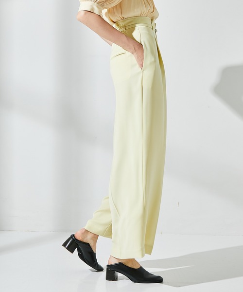 UNITED TOKYO（ユナイテッドトウキョウ）の「ワンタックワイドパンツ（その他パンツ・レディース・ブラック/パープル/オフホワイト/イエロー/ブルー/グリーン・1/2/3）」の17枚目の写真