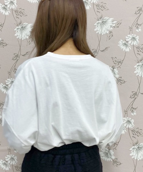 apres jour（アプレジュール）の「アソート袖ボリュームロンＴ【ZOZOTOWN限定アイテム】（Tシャツ/カットソー・レディース・ブラック/オフホワイト/アイボリー/その他/ライトベージュ・フリー）」の9枚目の写真