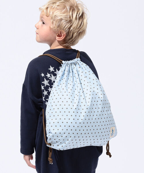 こども ビームス B 柄ナップサック バックパック リュック こども ビームス コドモビームス のファッション通販 Zozotown