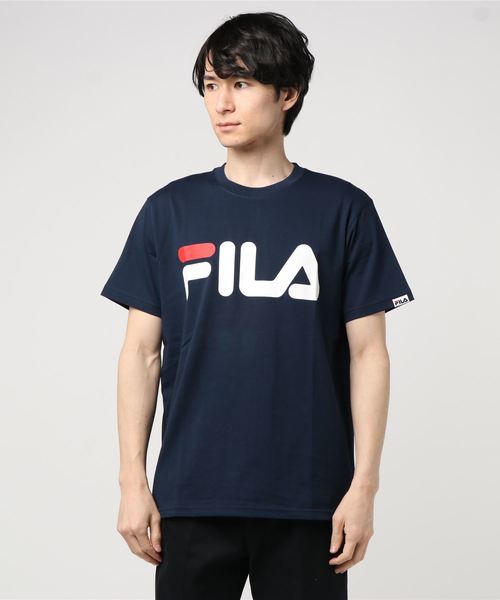 FILA(フィラ)の「フィラ FILA 半袖Tシャツ(Tシャツ/カットソー・メンズ・ネイビー/ブラック/ブルー系その他/ホワイト×レッド/ホワイト/マスタード・L/M/S/XXL/XL)」の4枚目の写真