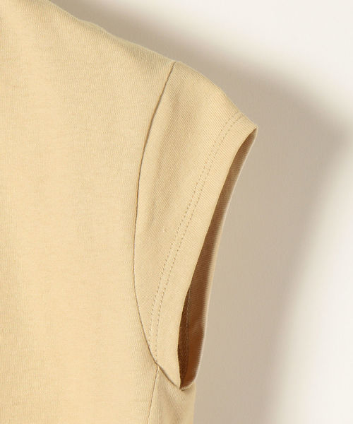 SHIPS any（シップス エニィ）の「USAコットン チュニックTシャツ〈KIDS〉（Tシャツ/カットソー・キッズ・ホワイト/ブラウン/ベージュ/ブラック・M(125-135)/S(110-120cm)）」の9枚目の写真