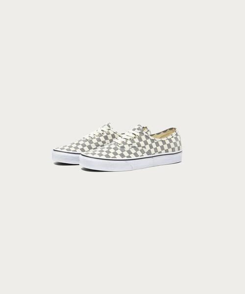 [VANS] スニーカー オーセンティック チェッカー ホワイト VANS バンズ スニーカー AUTHENTIC CHECKERBOARD BLUE WHITE