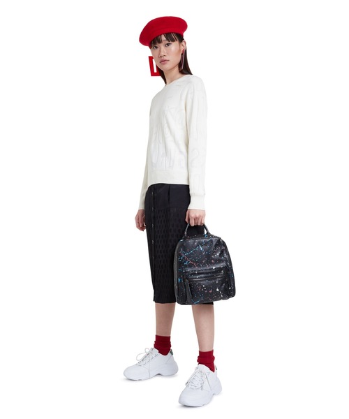 Desigual(デシグアル)の「ライトゲージプルオーバー MELISA(ニット/セーター・レディース・レッド/ブラック/マルチ・SS/L/M/2L/S)」の10枚目の写真