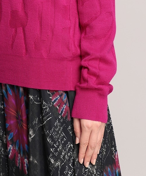 Desigual(デシグアル)の「ライトゲージプルオーバー MELISA(ニット/セーター・レディース・レッド/ブラック/マルチ・SS/L/M/2L/S)」の18枚目の写真