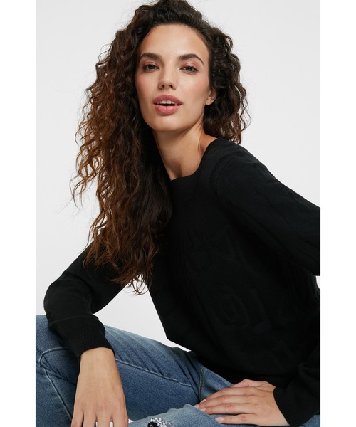 Desigual(デシグアル)の「ライトゲージプルオーバー MELISA(ニット/セーター・レディース・レッド/ブラック/マルチ・SS/L/M/2L/S)」の22枚目の写真
