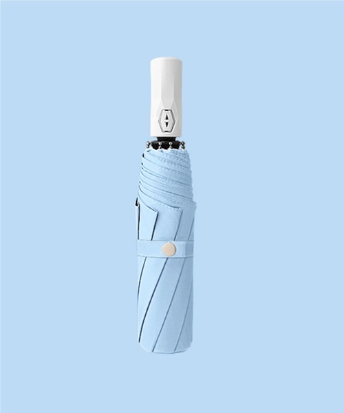 aimoha(アイモハ)の「【晴雨兼用】8本骨 ワンタッチ 自動開閉 折りたたみ傘 UVカット99%(折りたたみ傘・レディース・ベージュ/ピンク/ブルー/ミント/ライトパープル/スモークピンク・23)」の20枚目の写真