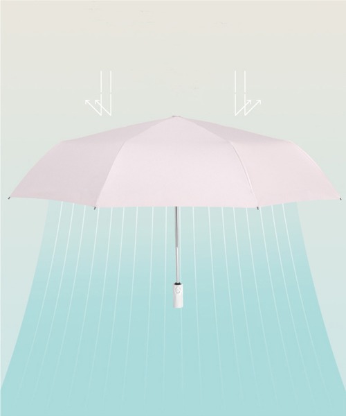 aimoha(アイモハ)の「【晴雨兼用】8本骨 ワンタッチ 自動開閉 折りたたみ傘 UVカット99%(折りたたみ傘・レディース・ベージュ/ピンク/ブルー/ミント/ライトパープル/スモークピンク・23)」の21枚目の写真