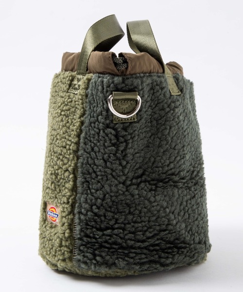 Dickies（ディッキーズ）の「WEGO/Dickies ボア巾着ショルダーバッグ（ショルダーバッグ・レディース・オフホワイト/ダークグリーン/ブラウン・FREE）」の21枚目の写真