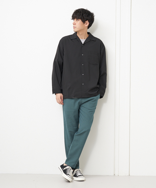 ABAHOUSE(アバハウス)の「【MMMM】18478 オープンカラーシャツ(シャツ/ブラウス・メンズ・ブラック/ベージュ/グレー/ボルドー・M/L)」の10枚目の写真