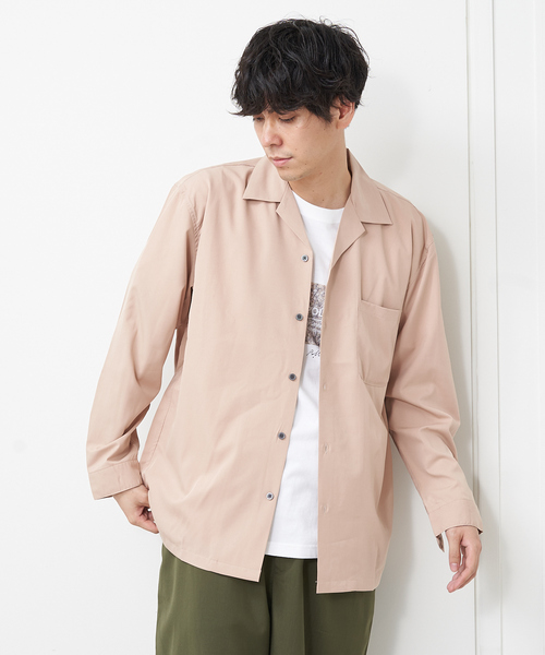 ABAHOUSE(アバハウス)の「【MMMM】18478 オープンカラーシャツ(シャツ/ブラウス・メンズ・ブラック/ベージュ/グレー/ボルドー・M/L)」の12枚目の写真