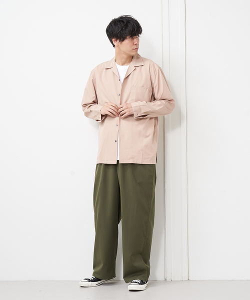 ABAHOUSE(アバハウス)の「【MMMM】18478 オープンカラーシャツ(シャツ/ブラウス・メンズ・ブラック/ベージュ/グレー/ボルドー・M/L)」の13枚目の写真