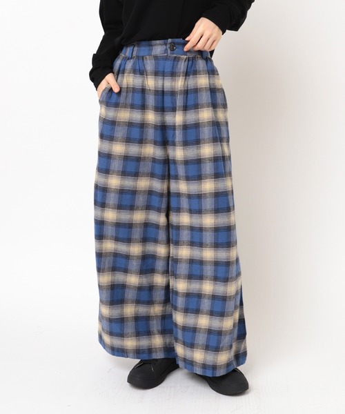 RNA-N(アールエヌエーエヌ)の「R3802 チェックイージーワイドギャザーパンツ(その他パンツ・レディース・ブラウン系その他/その他1/ブルー系その他/グレー/ブラウン・MEDIUM/SMALL)」の13枚目の写真