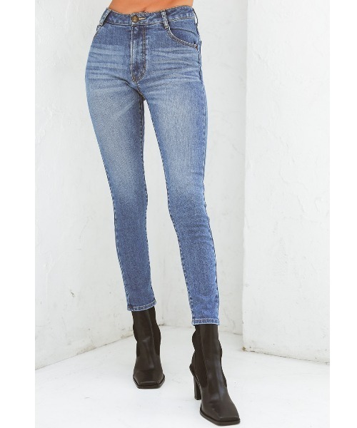 ALEXIA STAM（アリシアスタン）の「【ViVi 12月号掲載】Arrow Pocket Skinny Jeans/アローポケットスキニージーンズ（デニムパンツ・レディース・ブルー/アイボリー・S/M/XS）」の8枚目の写真