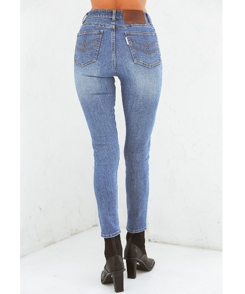 ALEXIA STAM（アリシアスタン）の「【ViVi 12月号掲載】Arrow Pocket Skinny Jeans/アローポケットスキニージーンズ（デニムパンツ・レディース・ブルー/アイボリー・S/M/XS）」の10枚目の写真