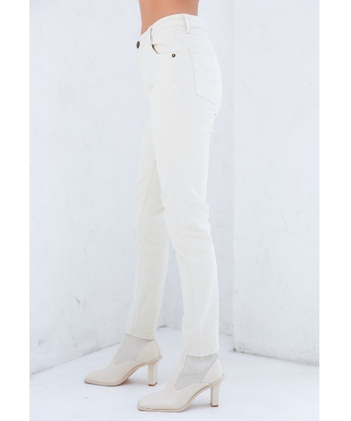 ALEXIA STAM（アリシアスタン）の「【ViVi 12月号掲載】Arrow Pocket Skinny Jeans/アローポケットスキニージーンズ（デニムパンツ・レディース・ブルー/アイボリー・S/M/XS）」の4枚目の写真