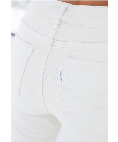 ALEXIA STAM（アリシアスタン）の「【ViVi 12月号掲載】Arrow Pocket Skinny Jeans/アローポケットスキニージーンズ（デニムパンツ・レディース・ブルー/アイボリー・S/M/XS）」の7枚目の写真